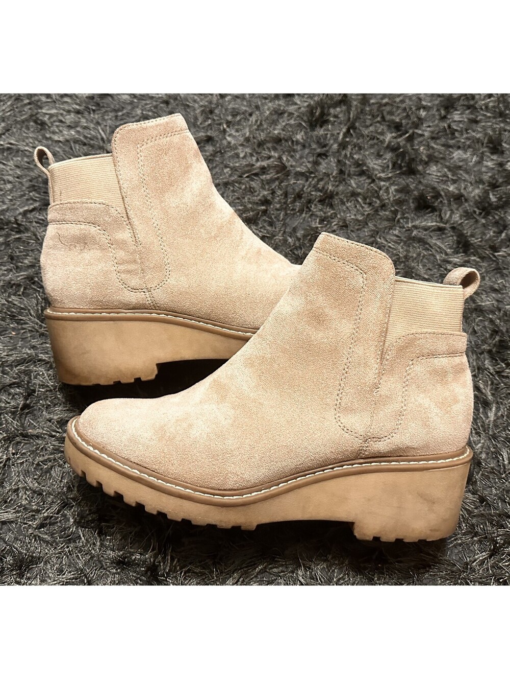 Dv Dolce Vita Bootie Women Size 8 Tan Rango Wedge Platform